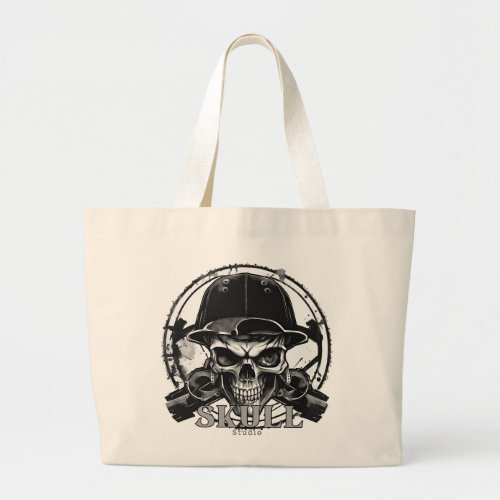 Skull Studio Large Tote Bag