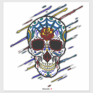 skull sugar skull sticker