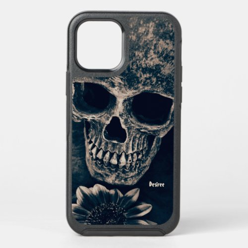 Skull Sunflower Gothic Vintage Antique OtterBox Symmetry iPhone 12 Case