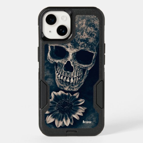 Skull Sunflower Gothic Vintage Antique OtterBox iPhone 14 Case