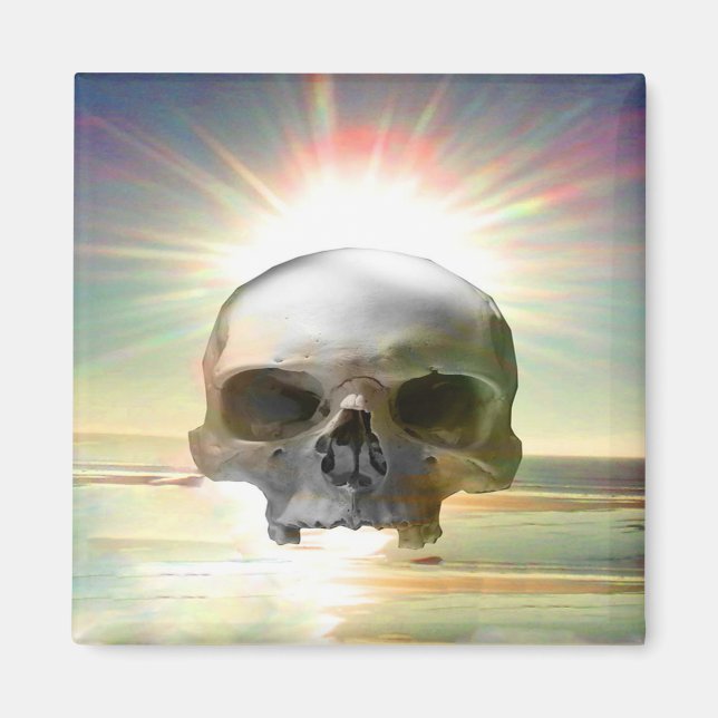 Skull Sunset Magnet (Front)