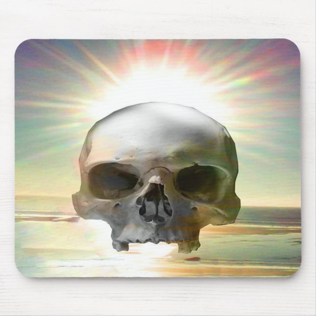 Skull Sunset Mouse Pad (Front)