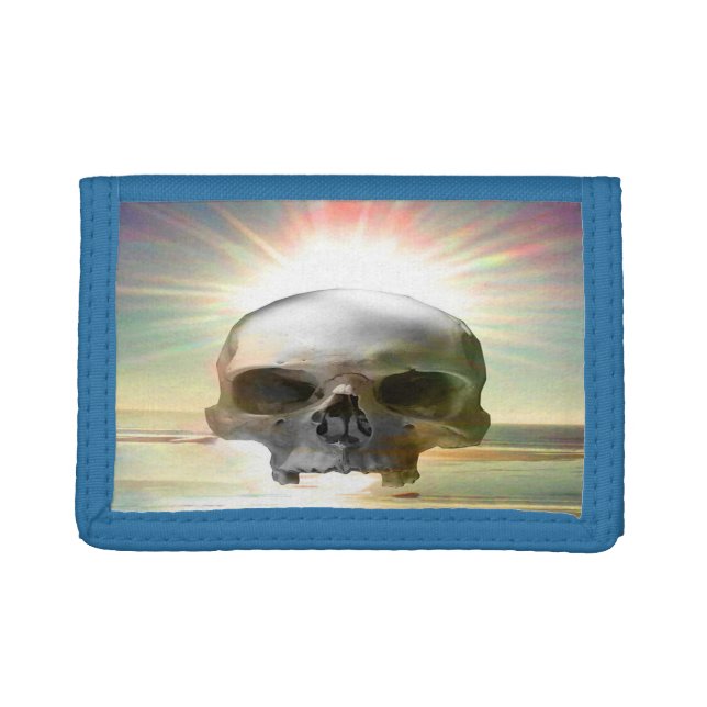 Skull Sunset Tri-fold Wallet (Front)