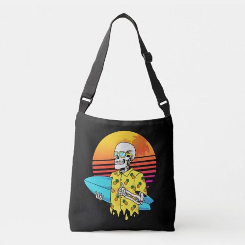 skull_surfer crossbody bag