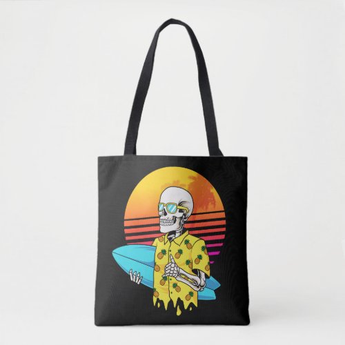 skull_surfer tote bag