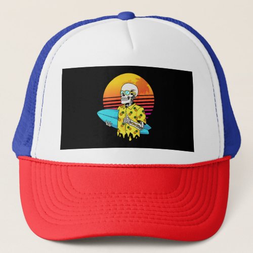 skull_surfer trucker hat
