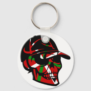 Skull surfeur Basque Keychain