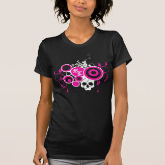 Skull Swirl - pink T-Shirt