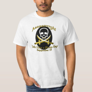 Skull Sword Talk Like a Pirate Day T-Shirt