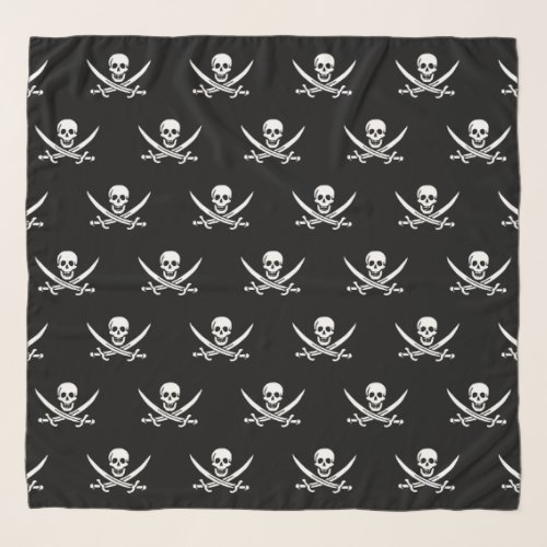 Skull  Swords Pirate flag of Calico Jack Scarf