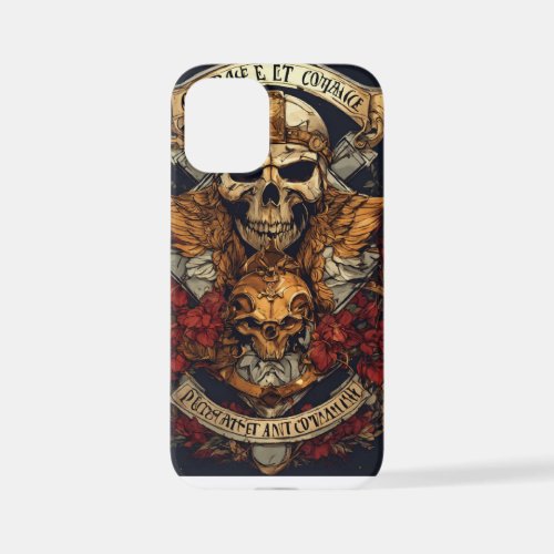 Skull Symphony Unleash the Edge with Our Bold Ph iPhone 12 Mini Case
