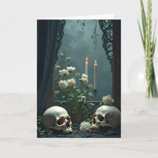 Skull Tableau Halloween Card