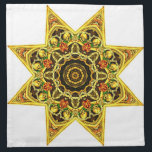 Skull Tapestry Napkin<br><div class="desc">this design is my Skull tapestry Star, it has several interesting geometric design elements and a vintage death art style. Sure to make a remarkable and unique napkin.</div>