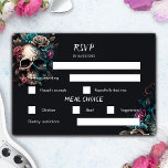 Skull Tattoo Rock And Roll Gothic Wedding Rsvp Card at Zazzle