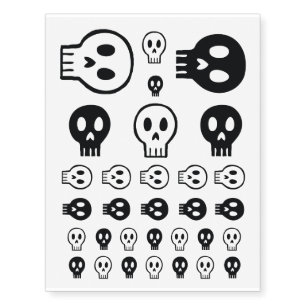 Skull Temporary Tattoos