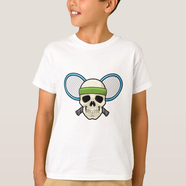 Skull Tennis Tennis racket T-Shirt (Front)