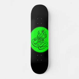 Skull - Teufelschädel mit Schlange Skateboard Deck