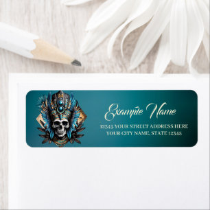 Skull that embodies the mystical aura label