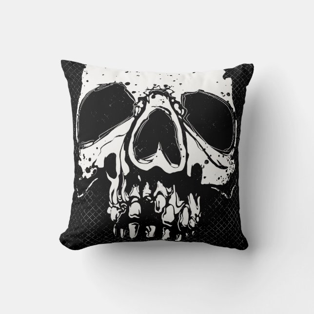 Skull Throw Pillow (Front)