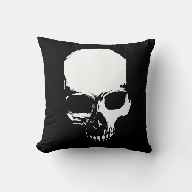 Skull Throw Pillow (Front)