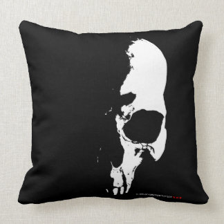 skull throw pillow