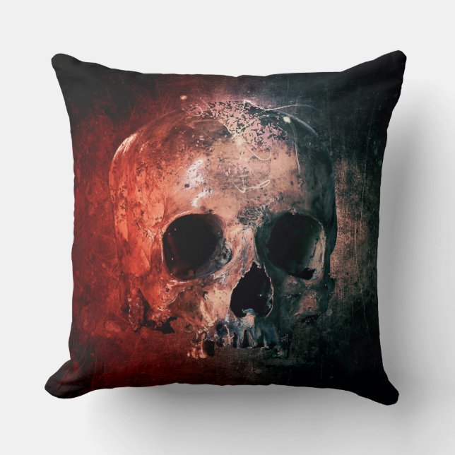 Skull Throw Pillow (Front)