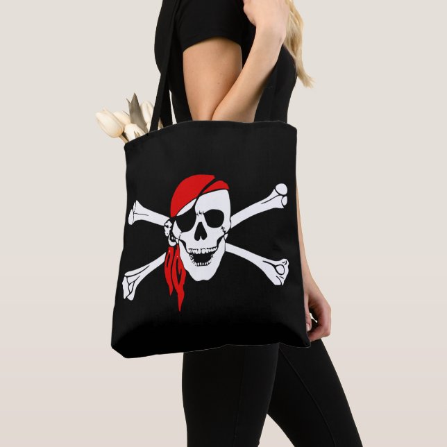 Skull Tote Bag (Close Up)