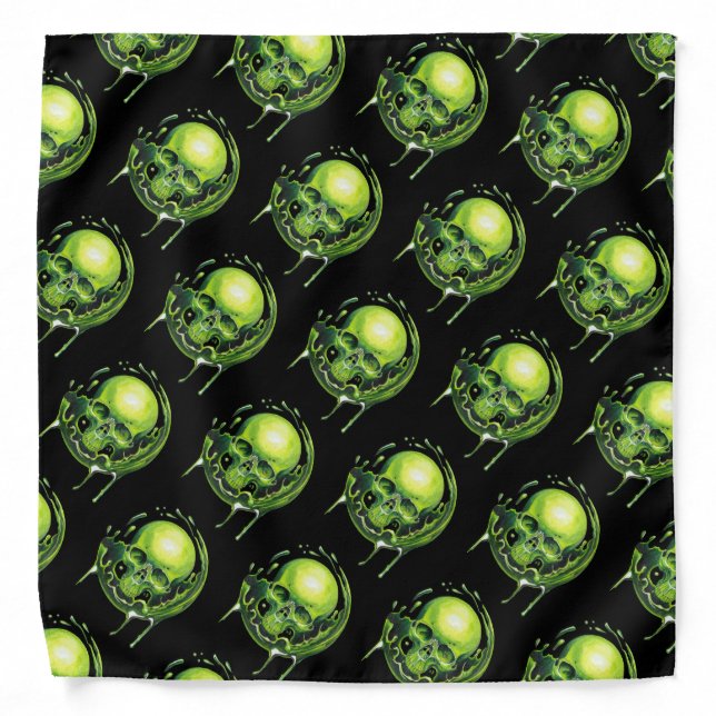 skull Toxic splash Bandana (Front)