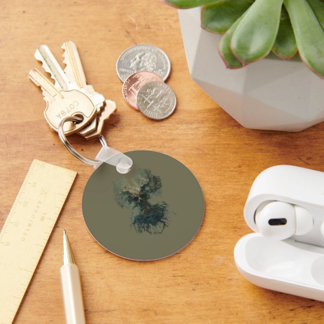 Skull Tree Surreal Dark Nature Keychain (Desk)