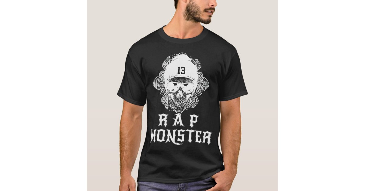 Skull Tribal  Rap Monster BTS Inspired KPOP  Shirt Zazzle com
