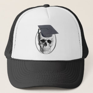 Skull Truck Driving School Graduate Trucker Hat