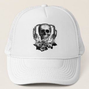 SKULL  TRUCKER HAT