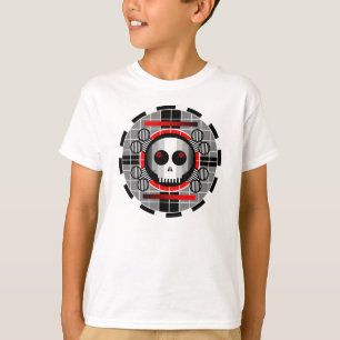Skull TV Round t-shirt kids' basic white