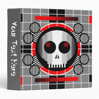 Skull TV 'Text' ring binder 2 sided