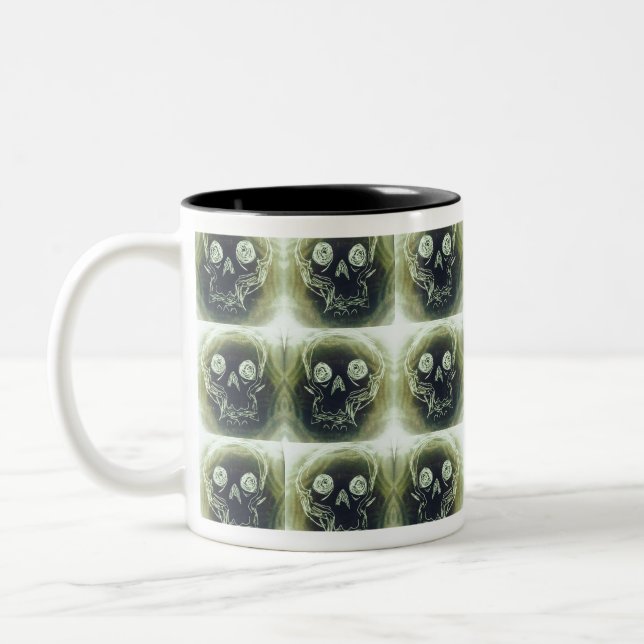 skull Two-Tone coffee mug (Left)