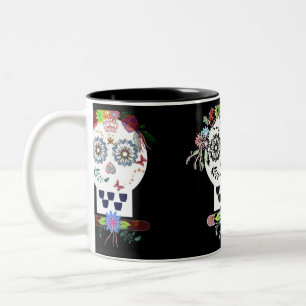 skull Two-Tone coffee mug