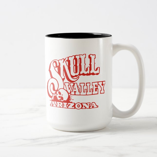 Skull Valley, Arizona Two-Tone Coffee Mug (Right)