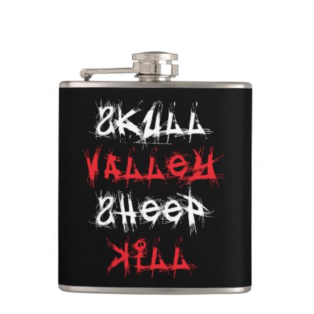 Skull Valley Sheep Kill Flask - Centered Type