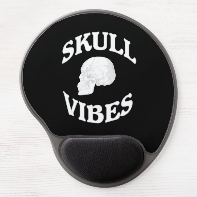 Skull vibes gel mouse pad (Front)