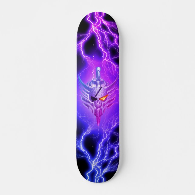Skull VIKING WARRIOR Skateboard (Front)