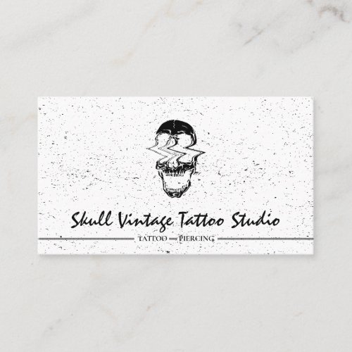 Skull Vintage Abstract Horror gothic Business Card