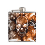 Skull Vinyl Wrapped Flask at Zazzle