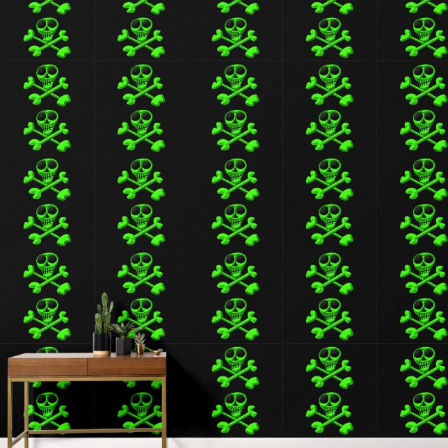 skull wallpaper  (Hallway)