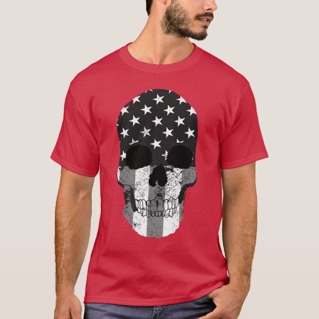 Skull Warrior USA T-Shirt (Front)