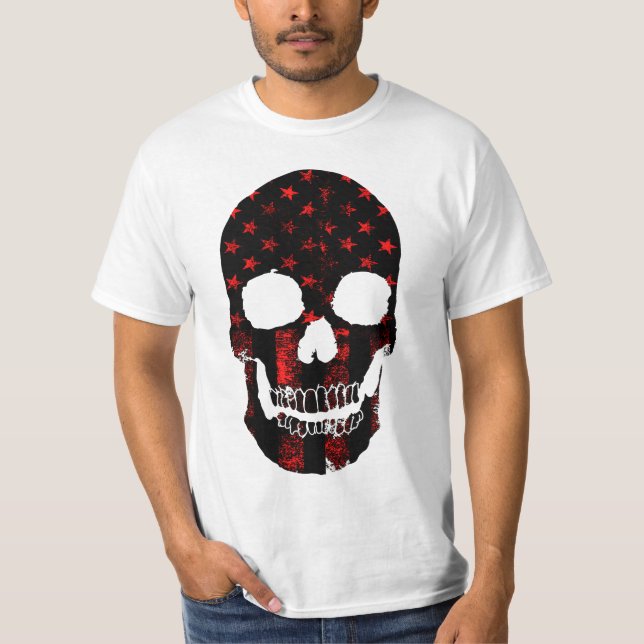 Skull Warrior USA T-Shirt (Front)