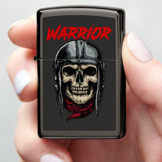 Skull warrior zippo lighter