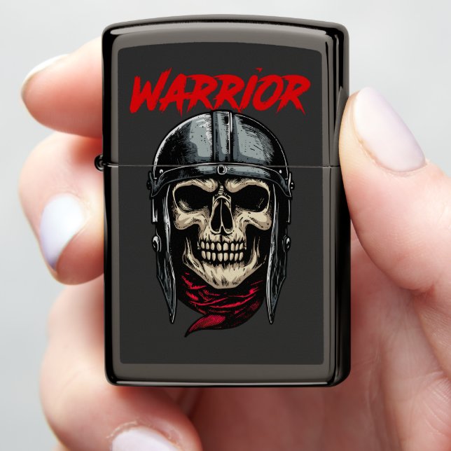 Skull warrior zippo lighter (In Hand)