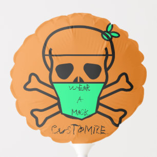 Skull Wearing Mask Thunder_Cove Balloon