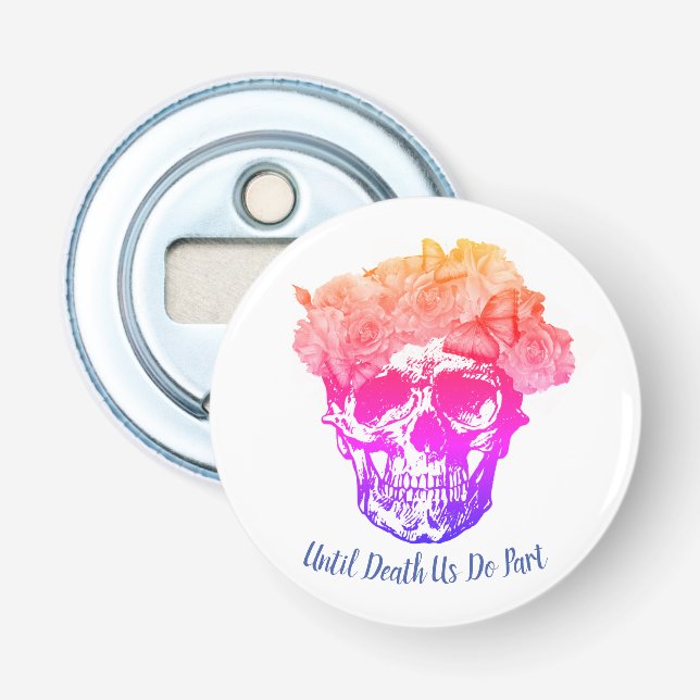 Skull Wedding favour bottle opener (Front)