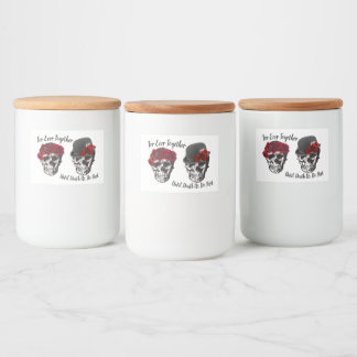 Skull Wedding - Until Death Us Do Part  Beer Bottl Food Label